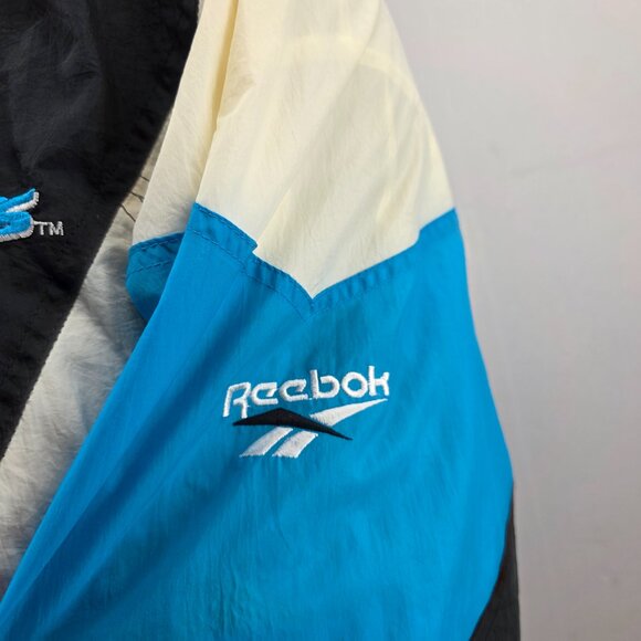 Vintage Carolina Panthers Reebok Jacket Size Large L NFL PRO LINE Windbreaker - Picture 4 of 14